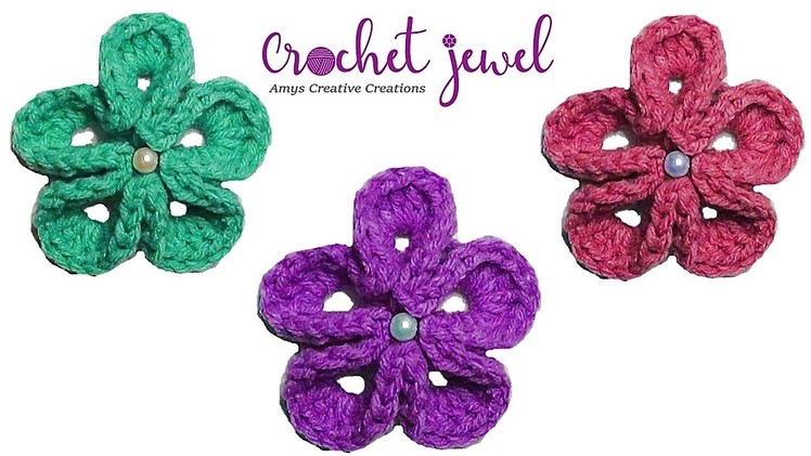 Crochet Japanese Flower Tutorial - Crochet Jewel