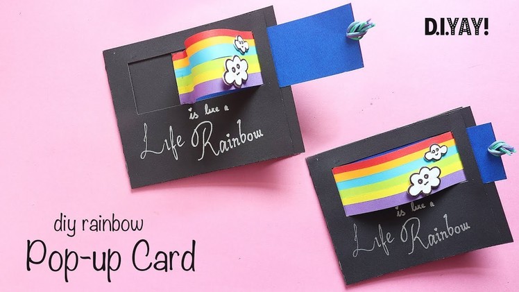 DIY Rainbow Pull Out Card | Pop Up Card | Handmade Card