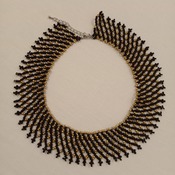 Handmade Black Golden Net Necklace