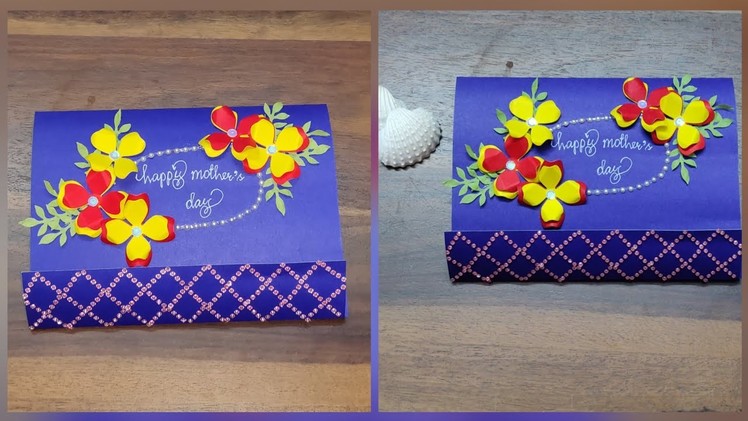 Handmade greeting card for mother's day.Gift ideas for mother's day.DIY for mother's day.art n craft