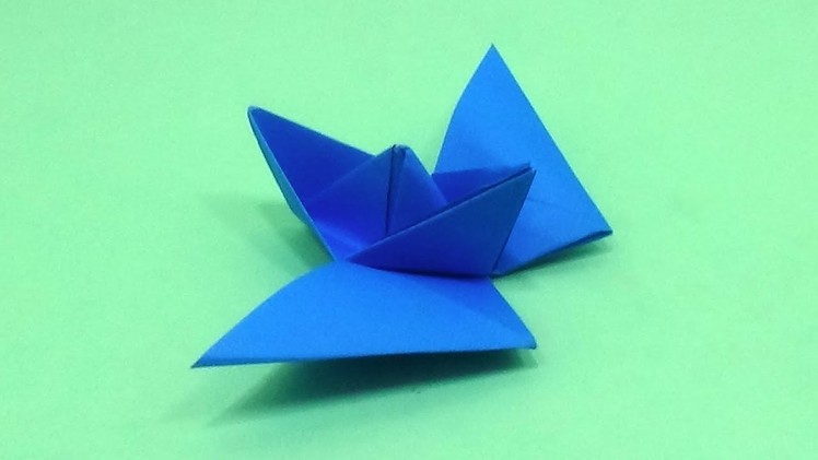 How To Make a Paper Boat That Has Two Wings - Flying Origami Boat