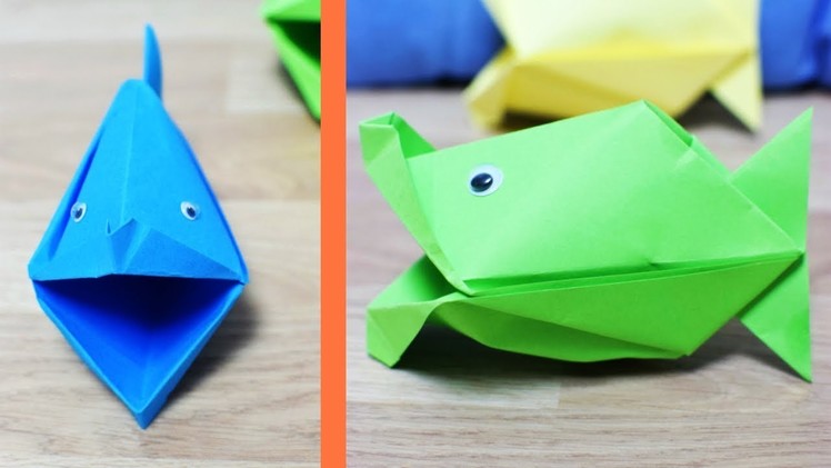 How to Make a Paper Fish That Talks - origami fish