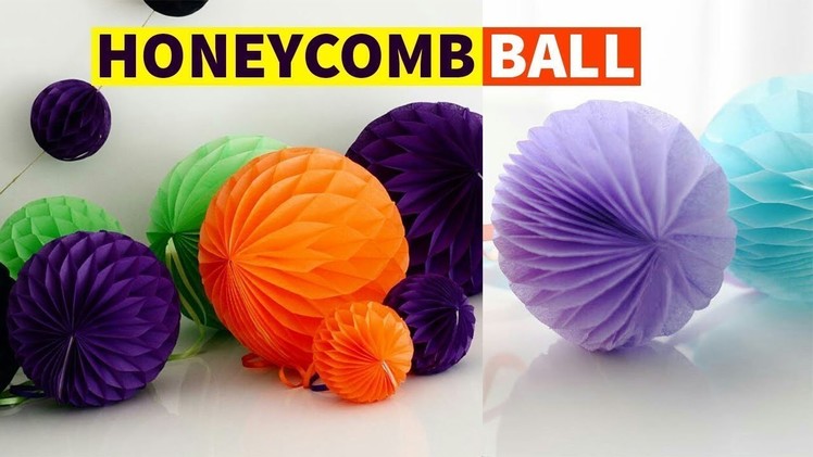 How to make a Paper Honeycomb Ball | DIY Paper Crafts 2019