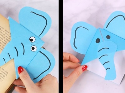 How to Make an Elephant Corner Bookmark - origami bookmark ideas