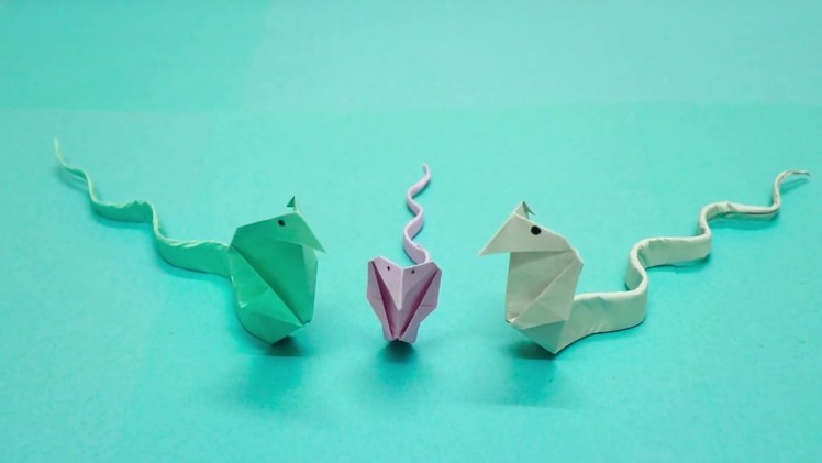 How to make an Origami Snake, Paper Origami Snakes, Easy making Origami Snake, Step by Step
