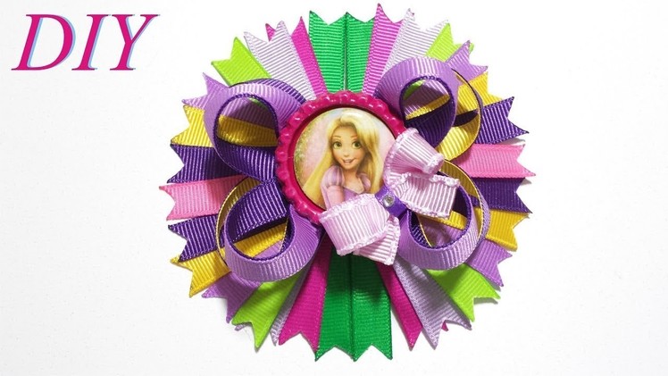 How To Make Hair Bows ???? DIY #238 Rapunzel Inspired Mini Boutique Hair Bow Tutorial