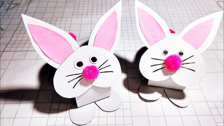 How to make rabbit from paper |paper craft idea | kids crafts|kb crafter