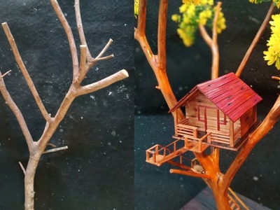 How to make tree house || Craft Corner