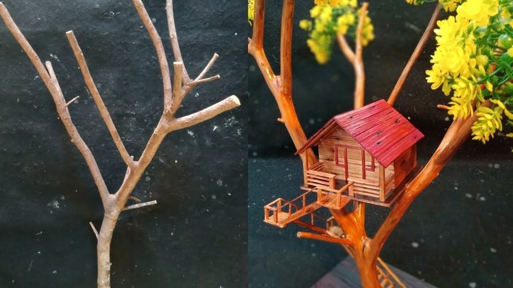 How to make tree house || Craft Corner