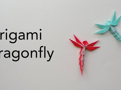 Origami Dragonfly Tutorial designed by Dong Viet Thien (ASMR Paper Folding)