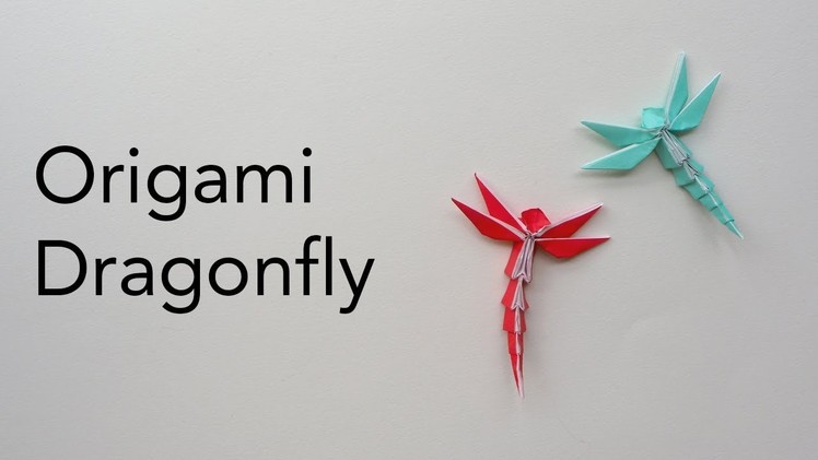 Origami Dragonfly Tutorial designed by Dong Viet Thien (ASMR Paper Folding)