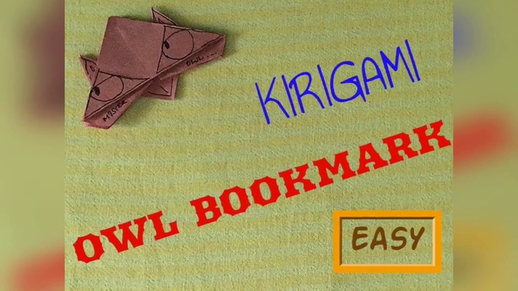 Origami Owl Corner Bookmark - Easy (explained)