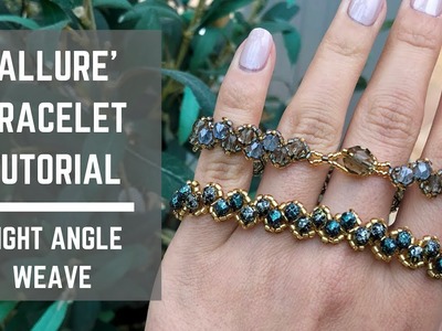 Allure bracelet tutorial | Right Angle Weave | Beaded Bracelet
