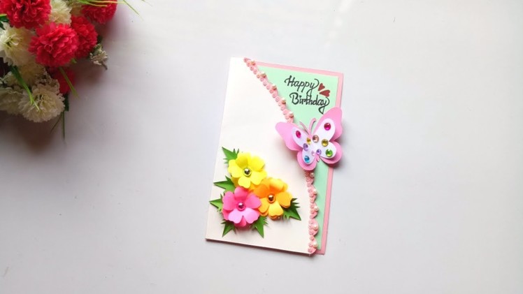 Beautiful Handmade Birthday card idea.Birthday card idea.
