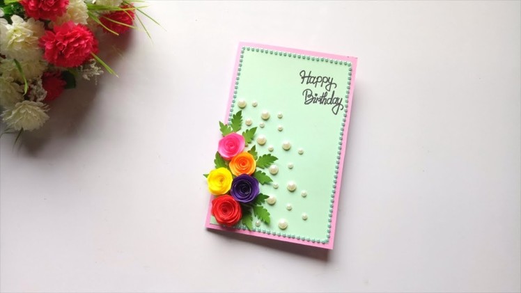 Beautiful Handmade Birthday pop up card idea.Birthday card idea.