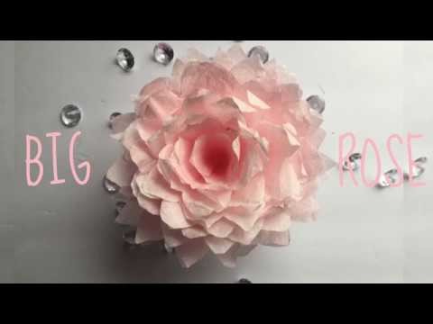 BIG Coffee Filter Rose Tutorial ArtsyMinds