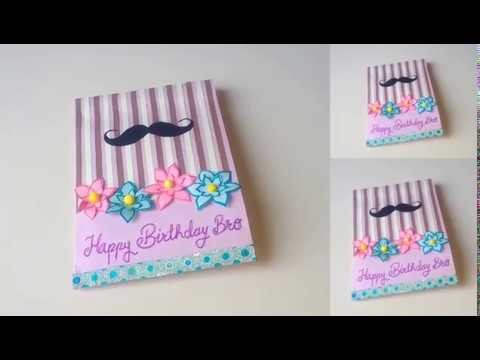 Birthday Greeting card for Brother. Father || Beautiful handmade Greeting card.