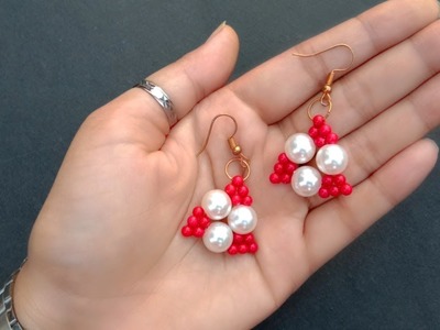 Cute Pearl Earrings. Tutorial. Quick And Easy. useful & easy