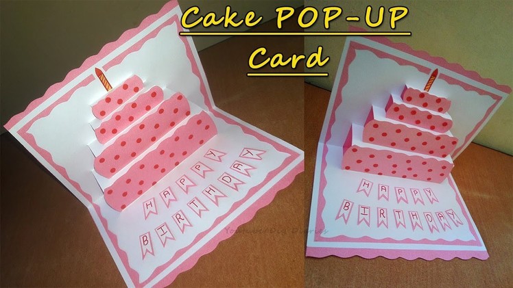 DIY Cake Pop up Card for Birthday | DIY Birthday Card Ideas