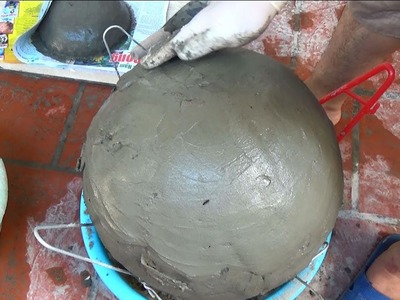 DIY Cement Creative Ideas - Big Balloon To Make An Amazing Fish Pond Aquarium