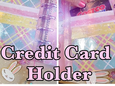 DIY Credit Cardholder- Mini Happy Planner