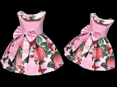 DIY Cute Baby Frock With Easy Steps Explained In Detail Full Tutorial