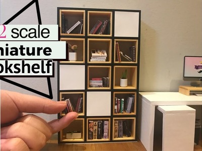 DIY Miniature ミニチュア - Bookshelf