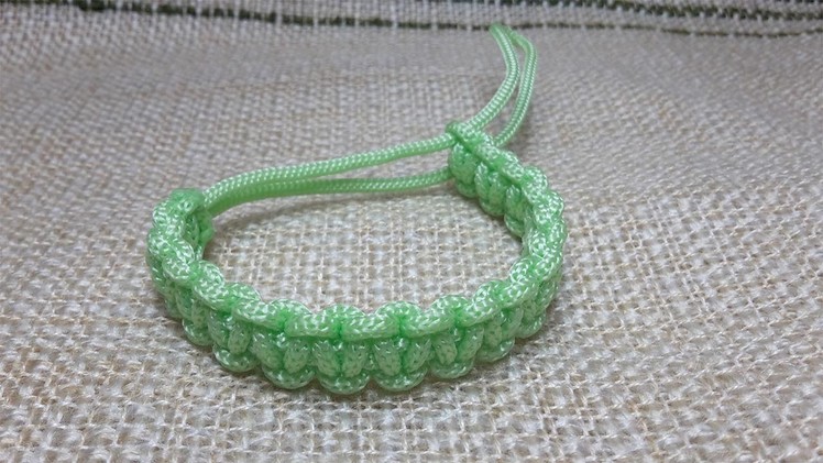 DIY Paracord bracelet without buckle - تعلم كيف تصنع سوارمن خيط واحد