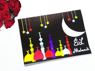 Eid cards making ideas | greeting card for eid mubarak | diy eid cards | happy eid mubarak cards |