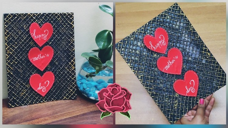 Handmade greeting card for mother's day made using GlueGun.GlueGun hacks.gift ideas for mother's day