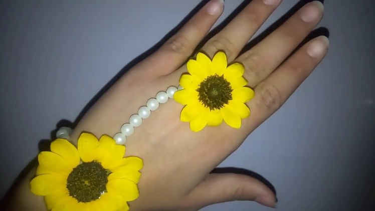 Hathphool || Hand chain with finger ring || Bridal Jewellery || DIY | Happy life corner