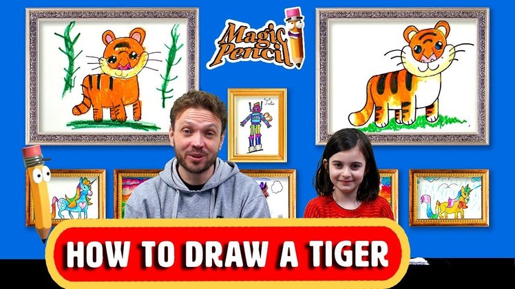 How To Draw a tiger | Learn to Draw | Step by Step Tutorial