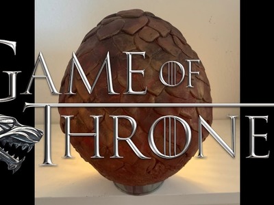 How to make a Dragon Egg from GAME OF THRONES tutorial | Ovo de dragao passo a passo | GOT