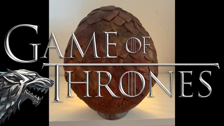 How to make a Dragon Egg from GAME OF THRONES tutorial | Ovo de dragao passo a passo | GOT