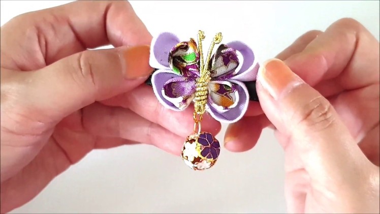 ???? Japanese Kanzashi Design Butterfly Hair Clip Tutorial | Kanzashi Flower ????
