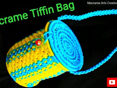 Macrame Beautiful Tiffin Bag Tutorial in hindi || Full HD Part