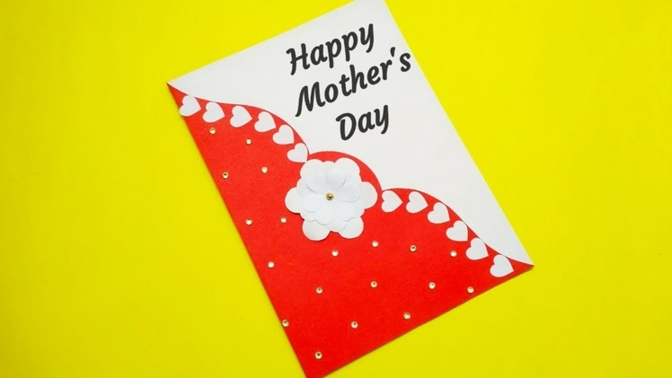 Mother's Day Greeting Card Simple | Mother's Day Card | Handmade Card Idea