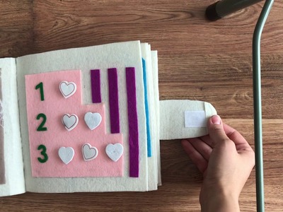 Quiet book no.1 - Baby girl simple quiet book DIY