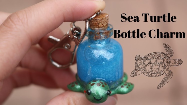 Sea Turtle Shaker Bottle Charm Tutorial | Ahhmey Creations