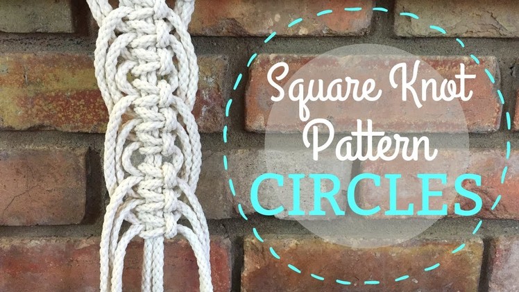 Square Knot Circle Pattern. Macrame Tutorial
