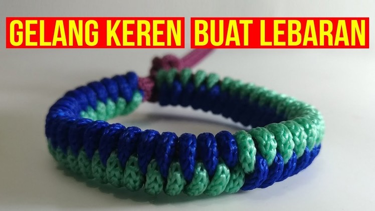 Tutorial bikin gelang keren #1 (DIY Fishtail Paracord bracelet)