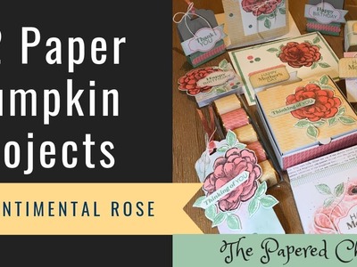 12 Projects created with the Sentimental Rose Paper Pumpkin Kit by Stampin’ Up!