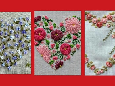 30 hand embroidery heart designs & mix idea,s