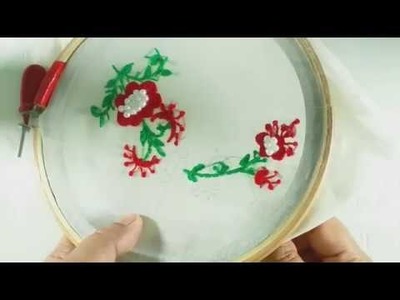 Amazing trick hand embroidery : easy embroidery design: super easy embroidery trick