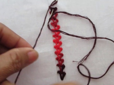Basic hand embroidery border line