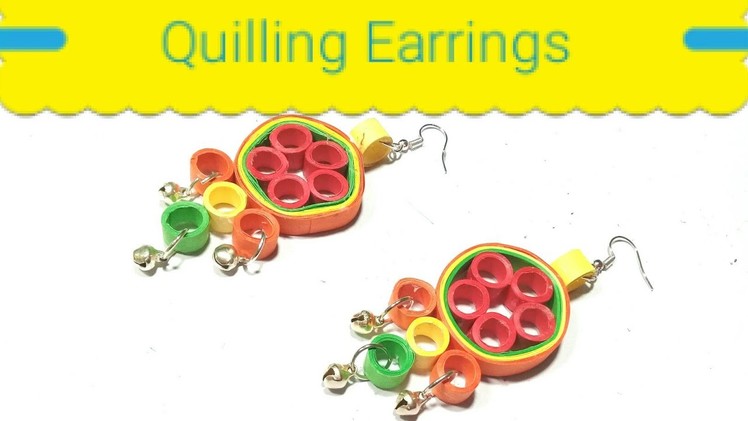 Beautiful Quilling Paper Earrings | Woman Garden