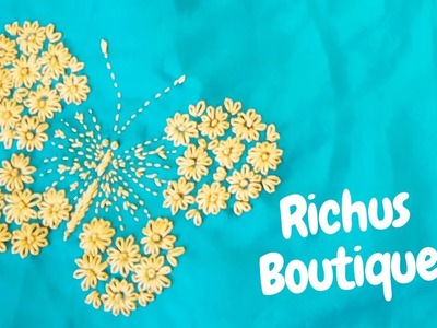 Butterfly design | chudi design | hand embroidery | Richus Boutique | Latest Trend