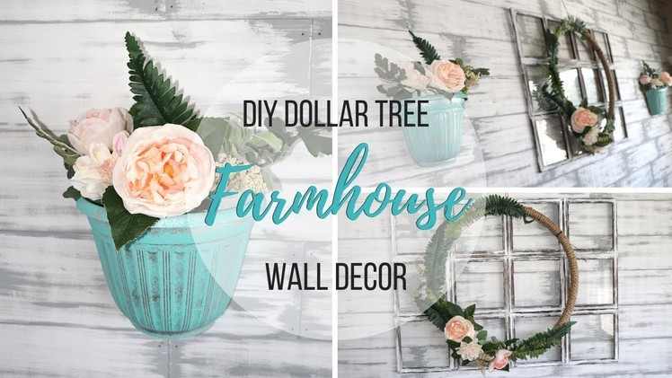 DIY DOLLAR TREE FARMHOUSE WALL DECOR