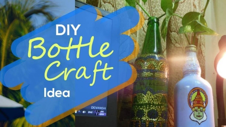 DIY WASTE GLASS BOTTLE CRAFT | SD Creation