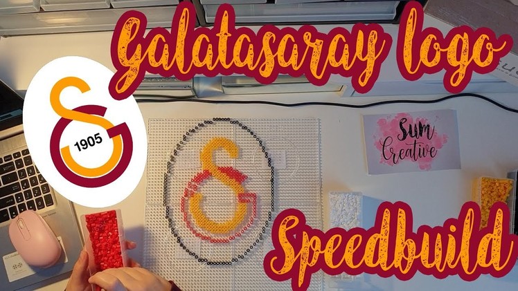 Galatasaray logo | Hama beads speedbuild